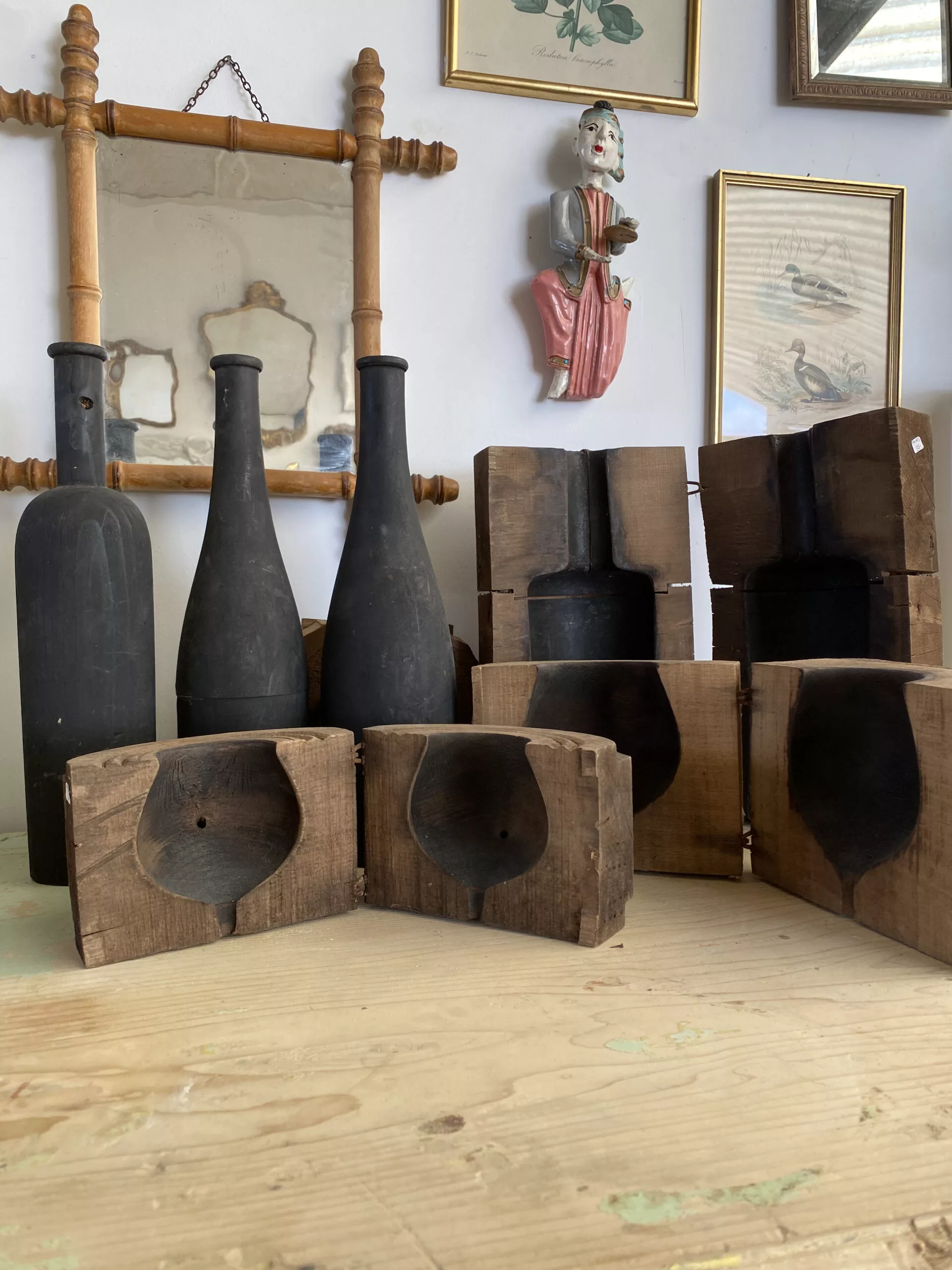 Ancien Moule à bouteilles en verre – Image 19