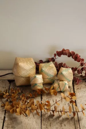 5 boites gigognes tressées