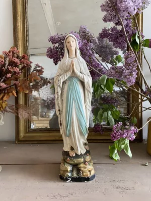 Grande Vierge marie en platre