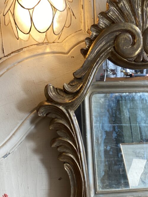 Miroir de style baroque rococo en bois doré – Image 14