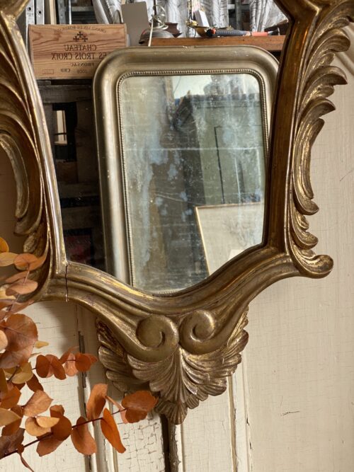 Miroir de style baroque rococo en bois doré – Image 13