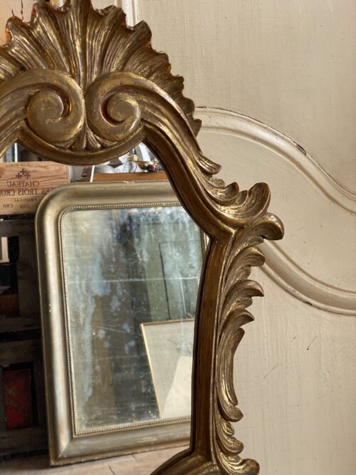 Miroir de style baroque rococo en bois doré – Image 11