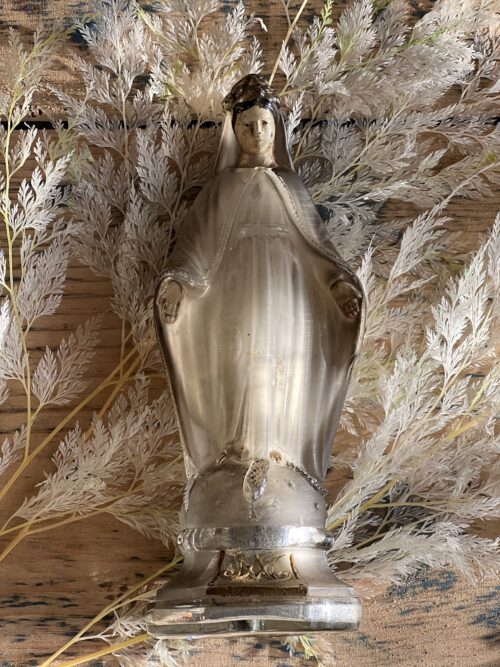 Jolie Vierge Marie églomisé XIX eme – Image 2