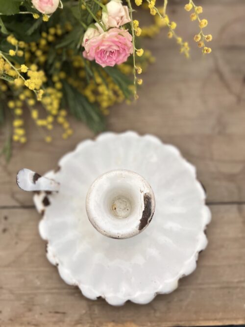 Bague de chambre en  émaille blanc – Image 7