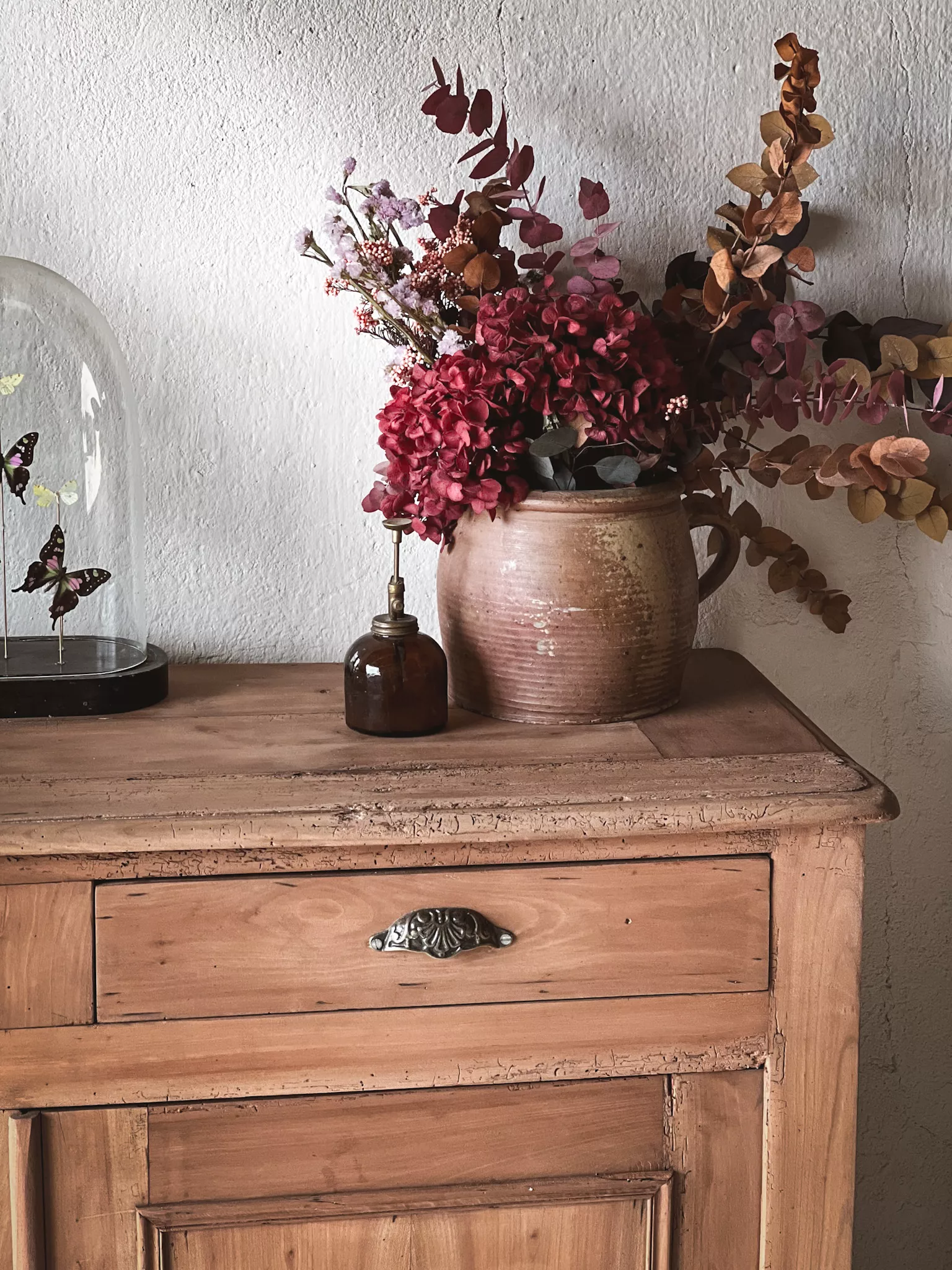 Ancien Buffet en bois massif – 2 portes 2 tiroirs – Image 6